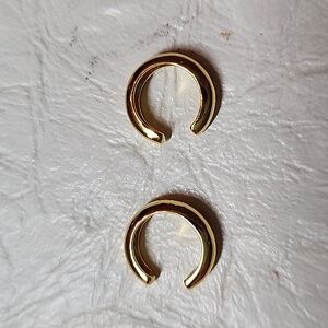 Gold tone ear cuffs